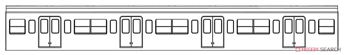 16番(HO) モハ101未塗装車体・窓付 (鉄道模型) その他の画像1