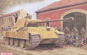 WWII German Sd.Kfz.171 Panther Ausf.A Ealy Type w/Magic Track & Aluminum Gun Barrel (Plastic model)