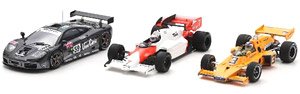 McLaren Triple Crown M16C Indy 500 / MP4-2 Monaco GP / McLaren F1 GTR 24H Le Mans (ミニカー)
