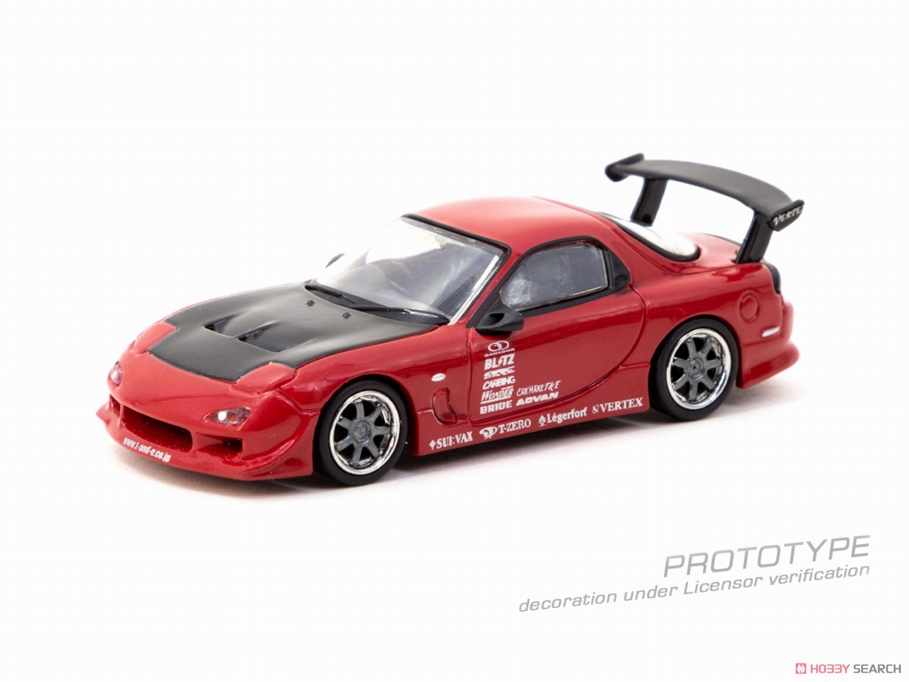 VERTEX Mazda RX-7 FD3S Red (ミニカー) 商品画像1
