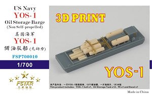 US Navy YOS-1 Oil Storage Barge (Non Self-propelled) (3D Printing) Model Kit (Plastic model)