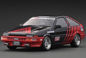 Toyota Sprinter Trueno 3Dr GT Apex (AE86) Black/Red (ミニカー)