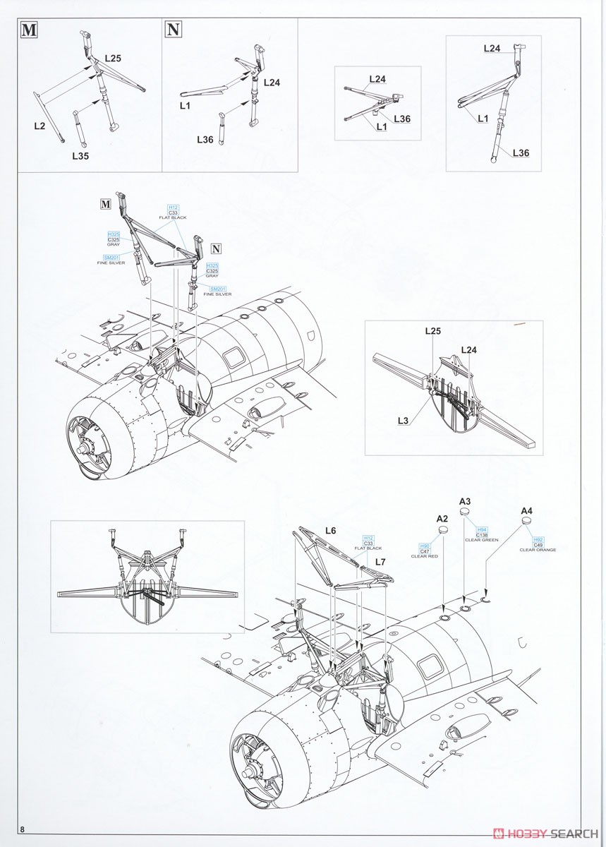 FM-1 Wildcat ProfiPACK (Plastic model) Assembly guide6