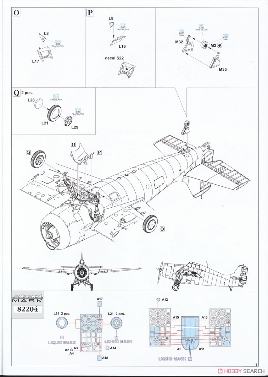 FM-1 Wildcat ProfiPACK (Plastic model) Assembly guide7