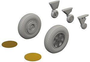 FM-1 Wheels (for Eduard) (Plastic model)