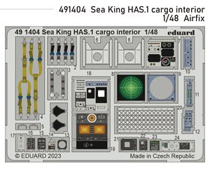 Cargoroom Interior Photo-Etched Pats for Sea King HAS.1 (for Airfix) (Plastic model)