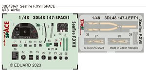 シーファイア F.XVII 「スペース」 内装3Dデカール w/エッチングパーツセット (エアフィックス用) (プラモデル)