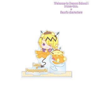 Welcome to Demon School! Iruma-kun x Sanrio Characters Lied Shax x Pom Pom Purin Big Acrylic Stand w/Parts (Anime Toy)