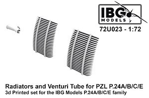 Radiators and Venturi Tube for PZL (Plastic model)