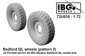 Bedford QL Wheels (pattern 2) (Plastic model)