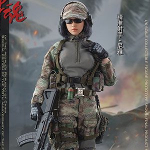 Flag Set 1/6 Military Spirit Series Precision Shooter Niya Feimel Squadmate (Fashion Doll)