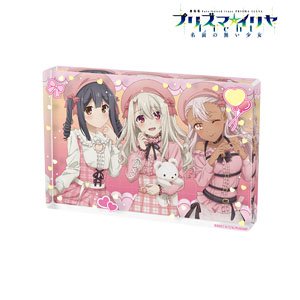 [Fate/kaleid liner Prisma Illya: Licht - The Nameless Girl] Assembly Pink kawaii style Ver. Acrylic Block (Anime Toy)