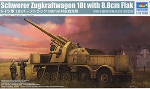 Schwerer Zugkraftwagen 18 t with 8.8cm Flak (Plastic model)