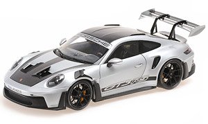 ポルシェ 911 (992) GT3 RS 2022 シルバー/ヴァイザッハ パッケージ/ブラックホイール (ミニカー)