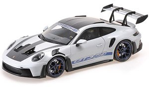 ポルシェ 911 (992) GT3 RS 2022 グレーメタリック/ヴァイザッハ パッケージ/ブルーホイール (ミニカー)