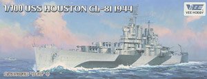 米海軍 軽巡洋艦 ヒューストン CL-81 1944年 「デラックス版」 (プラモデル)