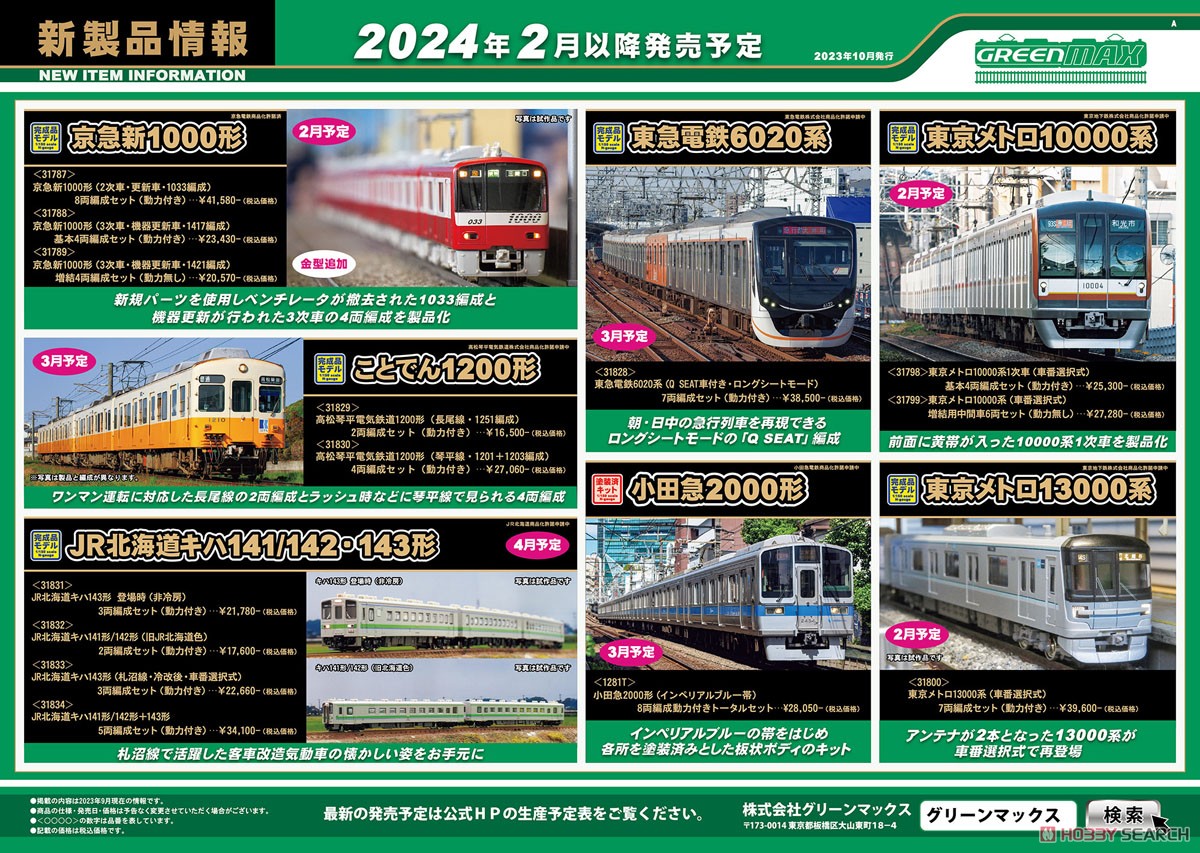 Keikyu Type New 1000 (2nd Edition, Renewaled Car, 1033 Formation) Eight Car Formation Set (w/Motor) (8-Car Set) (Pre-colored Completed) (Model Train) Other picture2
