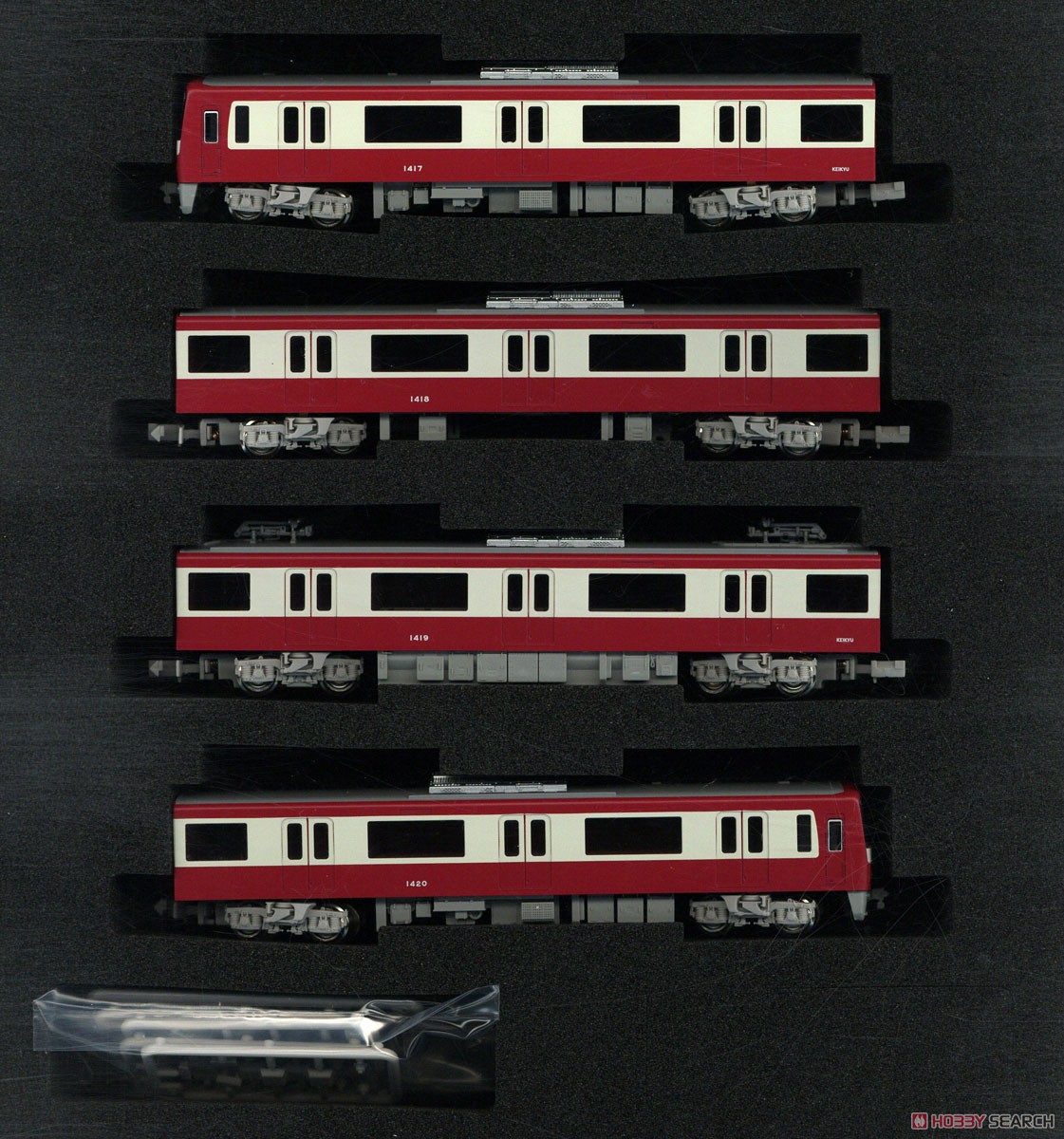 Keikyu Type New 1000 (3rd Edition, Renewaled Car, 1417 Formation) Standard Four Car Formation Set (w/Motor) (Basic 4-Car Set) (Pre-colored Completed) (Model Train) Item picture1