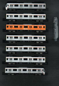 Tokyu Series 6020 (w/Q SEAT Car, Long Seat Mode) Seven Car Formation Set (w/Motor) (7-Car Set) (Pre-colored Completed) (Model Train)