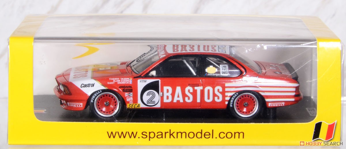 BMW 635 Csi No.2 Juma Bastos Racing Team 24H Spa 1984 Th.Tassin - A.Cudini - D.Snobeck (Diecast Car) Package1