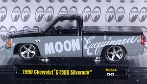 1990 シボレー C1500 シルバラード グレー/ブラック MOON Equipped (ミニカー)