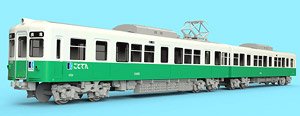 1/80(HO) T-Evolution 005 Takamatsu-Kotohira Electric Railroad Type 1300 Two Car Set (2-Car Set) (Plastic Product Display Model) (Model Train)