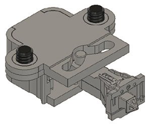 1/80(HO) T-Evolution Series Tight Lock Coupler Gray for 2-Car (4 Pieces) (Model Train)