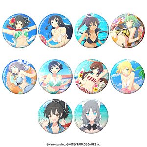 Senran Kagura 76mm Can Badge Vol.1 (Set of 10) (Anime Toy)