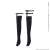PNXS Asymmetric Sock Garters (Black x Black) (Fashion Doll) Item picture1