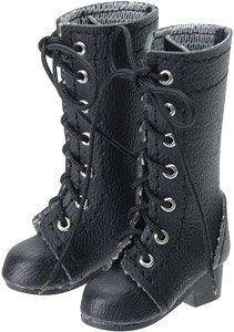 Lace Up Boots (Black) (Fashion Doll)