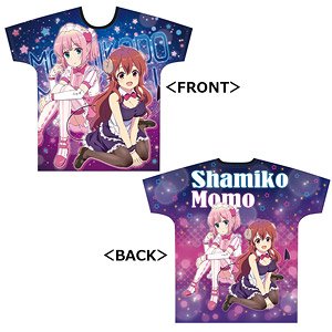 まちカドまぞく フルグラフィックTシャツ [優子&桃 メイドver.] (キャラクターグッズ)