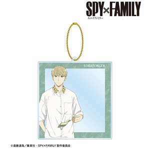 Spy x Family Tobu Zoo Collaboration [Especially Illustrated] Loid Forger Animal Pattern Ver. Photo Frame Style Big Acrylic Key Ring (Anime Toy)