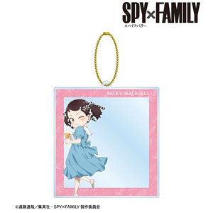 Spy x Family Tobu Zoo Collaboration [Especially Illustrated] Becky Blackbell Animal Pattern Ver. Photo Frame Style Big Acrylic Key Ring (Anime Toy)