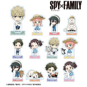 Spy x Family Tobu Zoo Collaboration Trading Chibi Chara Acrylic Stand (Set of 12) (Anime Toy)