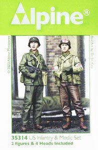 US Infantry & Medic Set (2 Figures) (Plastic model)