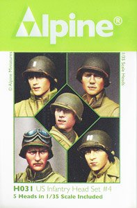 US Infantry Head Set #4 (Plastic model)