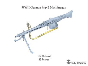 WWII ドイツ MG42機関銃 (3Dプリンター) (プラモデル)