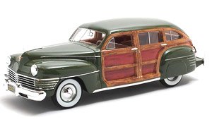 クライスラー タウン＆カントリー ワゴン 1942 グリーン (ミニカー)