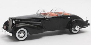 Cadillac V16 Dual Cowl Sports Phaeton Open 1937 Black (Diecast Car)