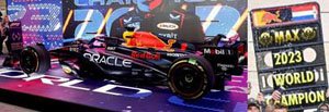 Oracle Red Bull Racing RB19 No.1 Oracle Red Bull Racing Winner Qatar GP 2023 Formula One Drivers`s Champion Max Verstappen (Diecast Car)