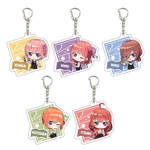 アクリルキーホルダー 「五等分の花嫁∽」 02 書店ver. ボックス (ミニキャライラスト) (5個セット) (キャラクターグッズ)