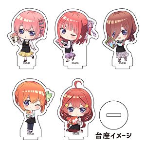 アクリルぷちスタンド 「五等分の花嫁∽」 01 書店ver. ボックス (ミニキャライラスト) (5個セット) (キャラクターグッズ)