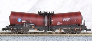 MU-N-G32064 (N) Zafns Type Tank Wagon (Brown) dec KVG Gealtert (Weathered) (Model Train)