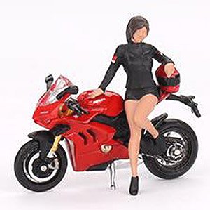 Ducati Panigale V4 S w/Ducati Girl (Diecast Car)