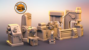 Machines for workshops and factories (Plastic model)
