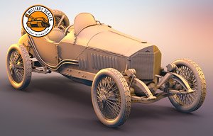 レーシングカー独M製グランプリー1914年優勝 (プラモデル)