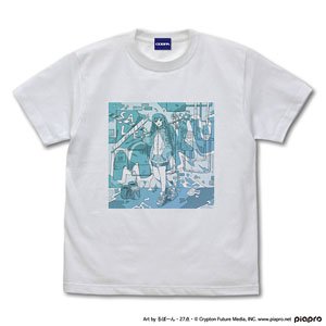 Hatsune Miku T-Shirt Ruubon27 Ver. White M (Anime Toy)