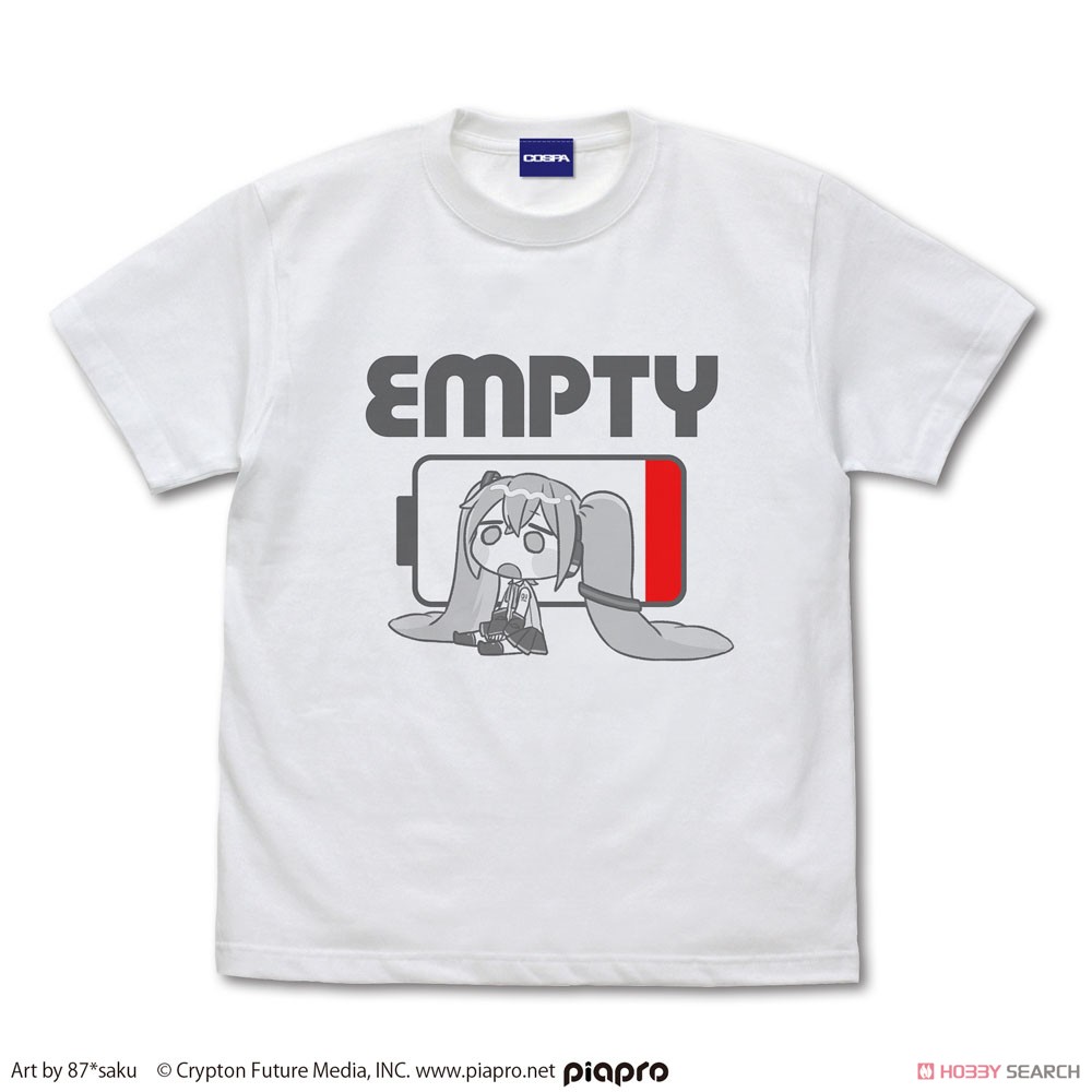 Hatsune Miku T-Shirt 87*saku Ver. White XL (Anime Toy) Item picture1