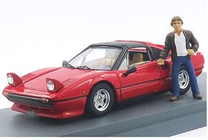 フェラーリ 308 GTS 1977 430km 2:25時間 ジル・ヴィルヌーヴ所有車 フィギュア付 (ミニカー)