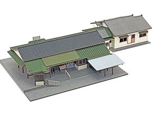 1/150 Scale Paper Model Kit Station Series 40 : Local Station Building / Shimonita Station w/Expanded (Crew Room) Limited Edition (Joshin Electric Railway) Type (Unassembled Kit) (Model Train)